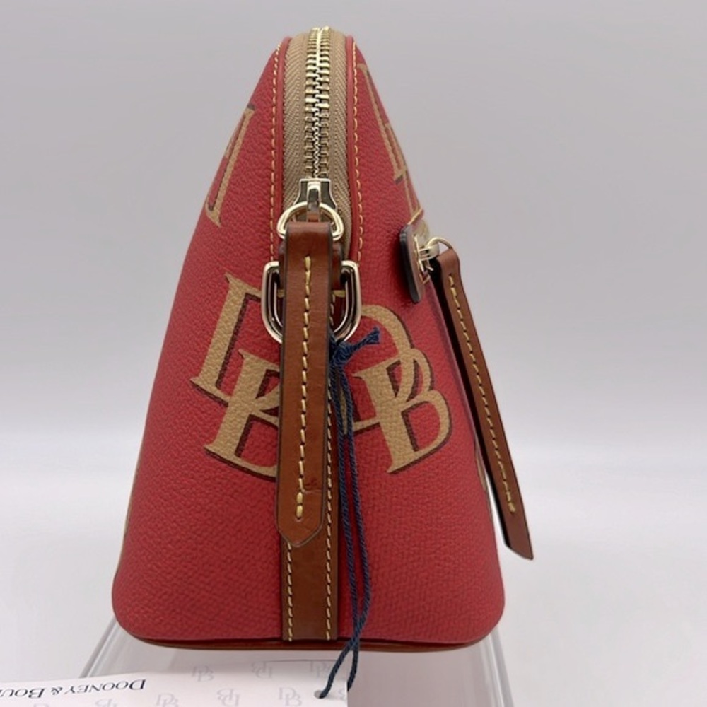 Dooney & Bourke Monogram Domed Crossbody Red - Picture 5 of 15